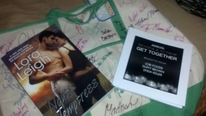 And I won a signed tote!