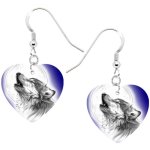 wolf earrings